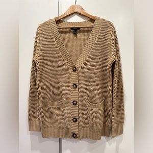Forever 21 Brown Oversized Knit Cardigan
